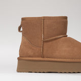 Damen Lederstiefel mit Isolierung