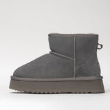 Damen Lederstiefel mit Isolierung