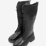 Lange Damenstiefel aus Leder