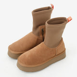 Damen Lederstiefel mit Isolierung