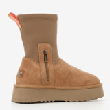 Damen Lederstiefel mit Isolierung