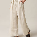 Damen Freizeithose mit Leinen