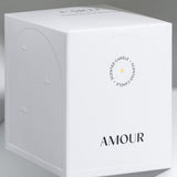 Duftende Sojawachskerze mit Holzdocht "Amour", 210 g