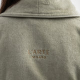 Morgenmantel aus Velours mit Schalkragen