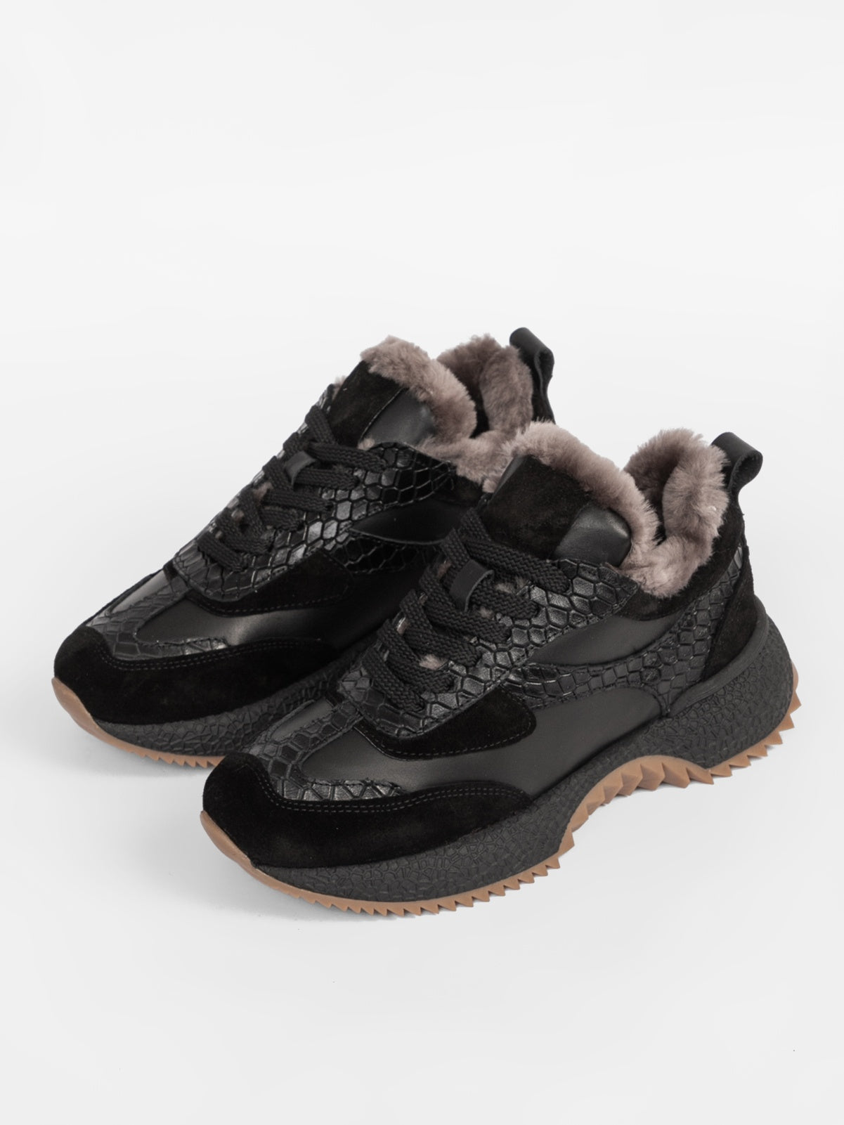 Damen-Freizeitstiefel aus Leder mit Innenfutter