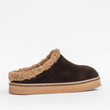 Damen-Leder-Outdoor-Pantoffeln mit Futter