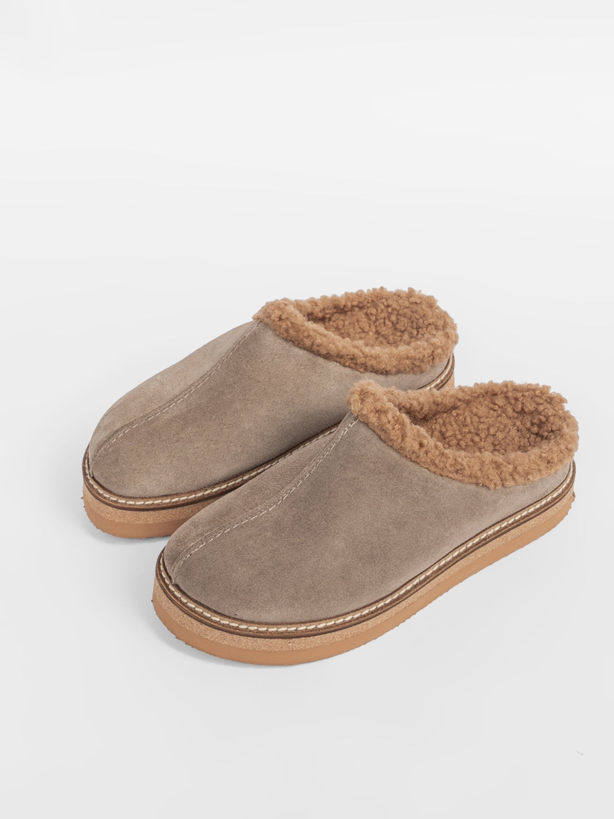Damen-Ledersandalen für draußen mit Innenfutter