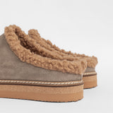 Damen-Ledersandalen für draußen mit Innenfutter