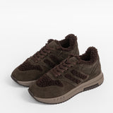 Damen-Freizeitschuhe aus Leder mit Innenfutter