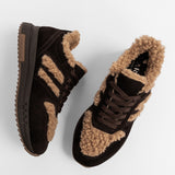 Damen-Freizeitschuhe aus Leder mit Innenfutter