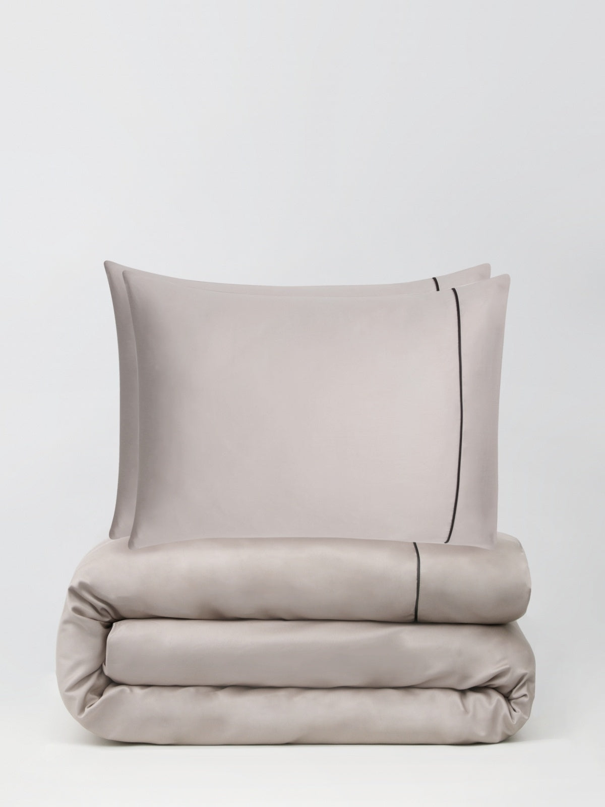 Set: Satin-Bettwäsche, 200x220 cm, und Satin-Laken mit Gummizug, 200x220 cm