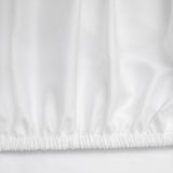 Set: Satin-Bettwäsche, 200x220 cm, und Satin-Laken mit Gummizug, 180x200 cm