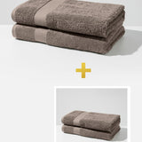 Set: Baumwollhandtuch-Set - (2 Stück, 70 x 140 cm) und Baumwollhandtuch-Set - (2 Stück, 50 x 90 cm)