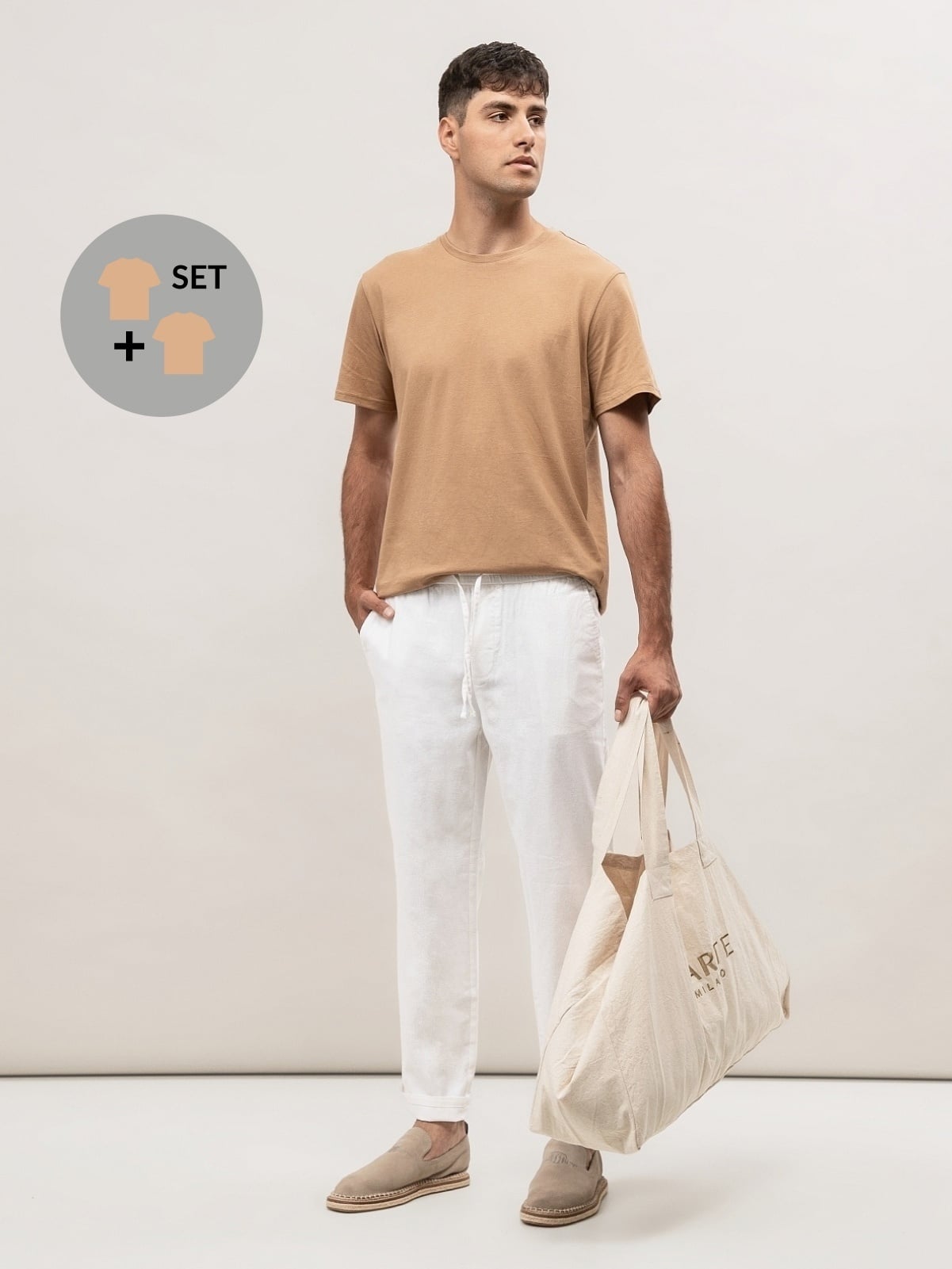 Kurzärmeliges Herren-T-Shirt, 2 Stück.