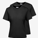 Kurzärmeliges Damen-T-Shirt, 2 Stück.