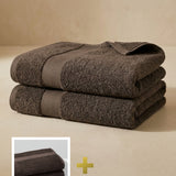 Baumwollhandtuch-Set, 2 Stück + 2 Stück (50 x 90 cm)