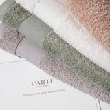 Set Baumwollhandtücher im Korb – MIX (4 Stück, 35 x 35 cm)